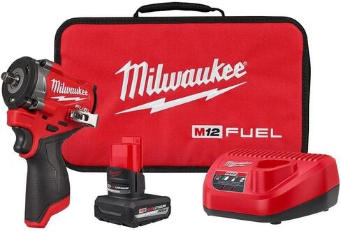 Milwaukee Electric - M12 Fuel Stubby 3/8 INCH Impact Wrench KIT in Saudi Arabia