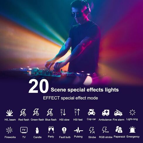 PULUZ 132 LEDs RGB Video Light، عصا محمولة تملأ الضوء بالألوان الكاملة، USB قابلة لإعادة الشحن لـ YouTube TikTok، التصوير الفوتوغرافي للصور، خلفية الحفلة in Kuwait
