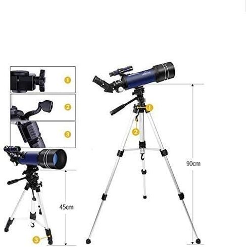 Telescope HD Professionals Telescope for Kids Adults Refractor Astronomy Telescope Watching The Moon Bird Watching Viewing LMMS (Color : - Size : -) in Saudi Arabia