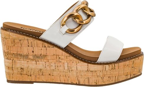 Corkys Footwear على أسافين 3.75 بوصة - اثنان من الإسفين من قسيمة Cork مع تفاصيل سلسلة مكتنزة - حيث تلتقي الراحة الأنيقة مع النعال المذكورة إيفا in Saudi Arabia