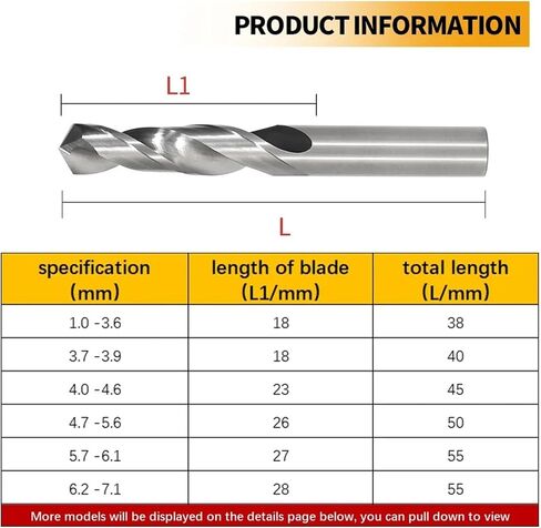 HRC50 ° Hard Alloy Drill bit Groove Metal Processing CNC Lathe 3-7.4mm(6.9mmx28x55L) in Saudi Arabia
