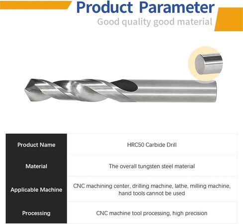 HRC50 ° Hard Alloy Drill bit Groove Metal Processing CNC Lathe 3-7.4mm(6.9mmx28x55L) in Saudi Arabia