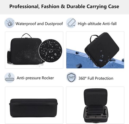 Carrying Case for Nintendo Switch/Switch OLED Model, Protective Travel Nintendo Switch Deluxe Storage Bag with Handle and Shoulder Strap for Pro Controller, Poke Ball Plus and Switch Accessories-Blue in Kuwait