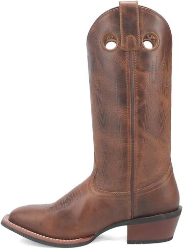 Laredo Womens Sable Square Square Square Boots Disual Boots Mid Calf Low Heel 1-2 " - Brown in Saudi Arabia