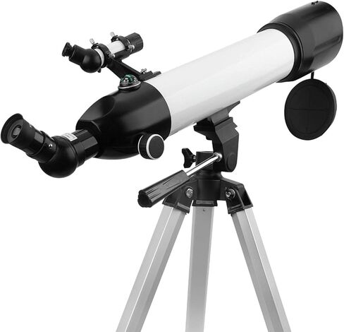 2021 Updated Telescopes 600/80mm Refractor Telescope for Beginners Astronomy Outdoor Monocular Scope with 2 eyepieces+3X Barlow Lens+Tripod+Backpack in Saudi Arabia