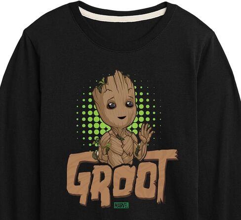 Marvel Guardians of the Galaxy - Baby Groot - Toddler and Youth Long Sleeve Graphic T -Shirt in Kuwait