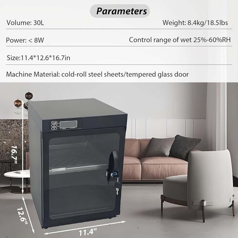 30L DIGITAL CAMERA STORAGE DEHUMIDIFY ، صندوق خزانة جاف غير رطي in Kuwait