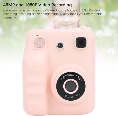 Diyeeni 48MP Instant Print Camera with 2.4 Inch HD Screen, MP3 Playback for Travel, Long Battery Life, up to 32GB Memory, Portable Printer Camera for Photo Taking, Video (32GB Memory Card Included) in Saudi Arabia