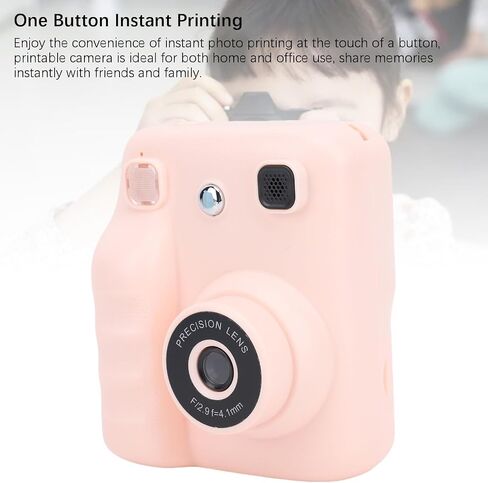 Diyeeni 48MP Instant Print Camera with 2.4 Inch HD Screen, MP3 Playback for Travel, Long Battery Life, up to 32GB Memory, Portable Printer Camera for Photo Taking, Video (32GB Memory Card Included) in Saudi Arabia
