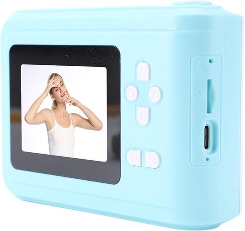 Bewinner Kids Instant Print Camera, 1080P HD Video Digital Kids Camera with Print Paper, 48MP Images, 2.4 Inch Screen Compact Portable Instant Cam for Boys & Girls (Blue) in Saudi Arabia