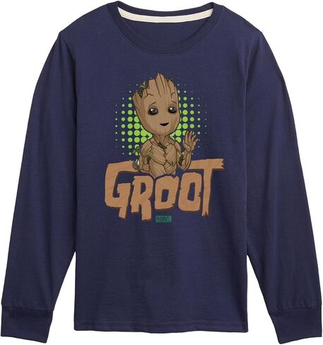 Marvel Guardians of The Galaxy - Baby Groot - Toddler and Youth Long Sleeve Graphic T-Shirt in Kuwait