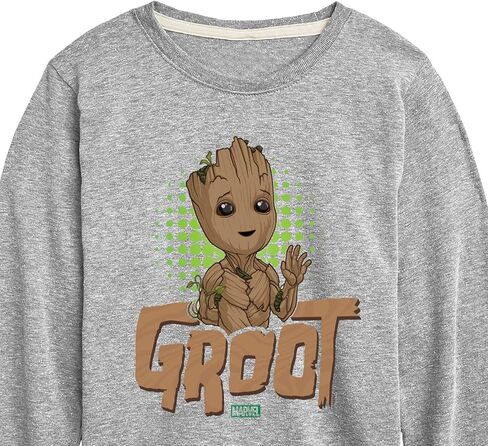 Marvel Guardians of The Galaxy - Baby Groot - Toddler and Youth Long Sleeve Graphic T-Shirt in Kuwait