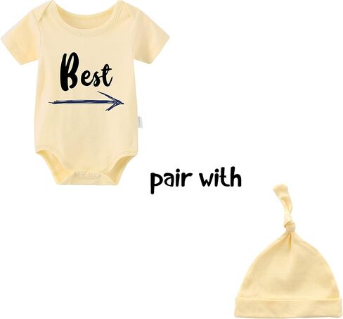 ysculbutol baby twins twins bodysuit best friends forever newborn triplets outfits baby 3 pack اطفان رومبير مع مجموعة قبعة in Kuwait
