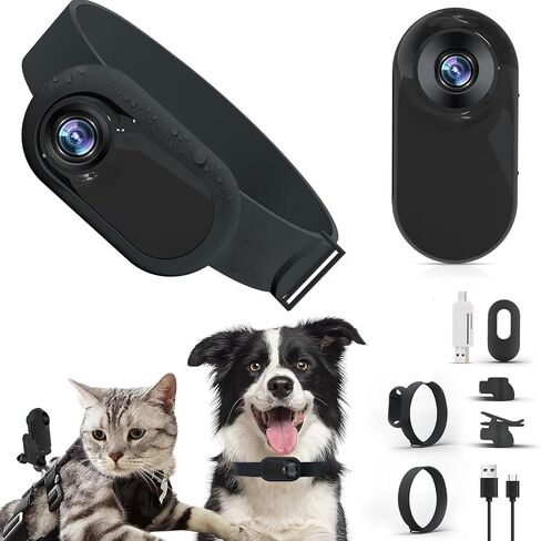 كاميرا Sorandy Cat Twlar Sport ، كاميرا Pet كاملة HD DV مع شاشة LCD 0.96 بوصة ، 170 درجة زاوية عريضة كاميرا للقطط الكلاب ، 6 طبقات زجاجية بصرية in Saudi Arabia