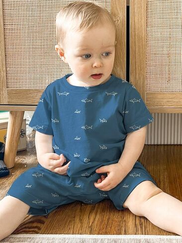 GUNAMUNA Unisex Baby Shortie Romper, Soft Feel and Calm Colors, Toddler Daywear in Kuwait