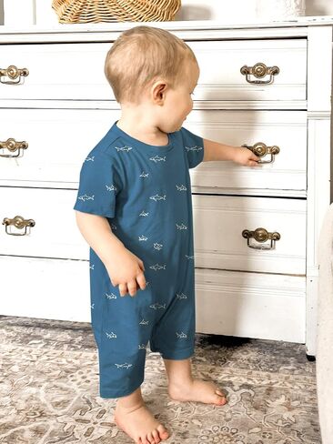 GUNAMUNA Unisex Baby Shortie Romper, Soft Feel and Calm Colors, Toddler Daywear in Kuwait