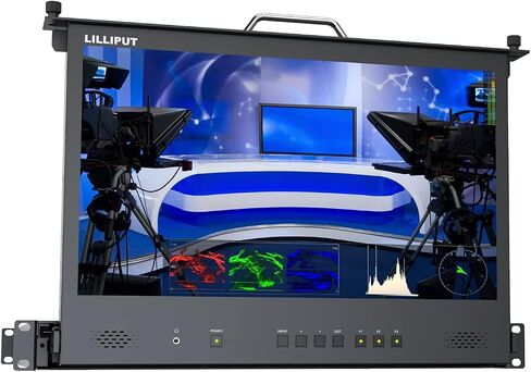 Lilliput 17.3 "RM-1731 1RU Rack Mount Mount Drawer Monitor IPS Screen HDMI2.0 3D-LUT للبث المباشر in Saudi Arabia