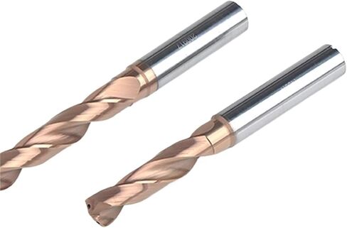 5D HRC65 6.1mm-10mm Carbide Fried Dough Twists Drill bit with Internal or External Cooling CNC Metal(9.5x10x61x40x103) in Kuwait