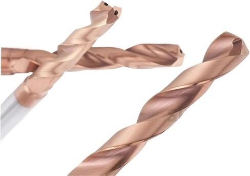 5D HRC65 6.1mm-10mm Carbide Fried Dough Twists Drill bit with Internal or External Cooling CNC Metal(9.5x10x61x40x103) in Kuwait