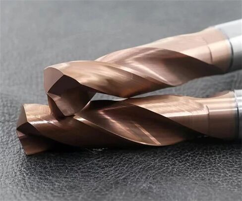 5D HRC65 6.1mm-10mm Carbide Fried Dough Twists Drill bit with Internal or External Cooling CNC Metal(9.5x10x61x40x103) in Kuwait