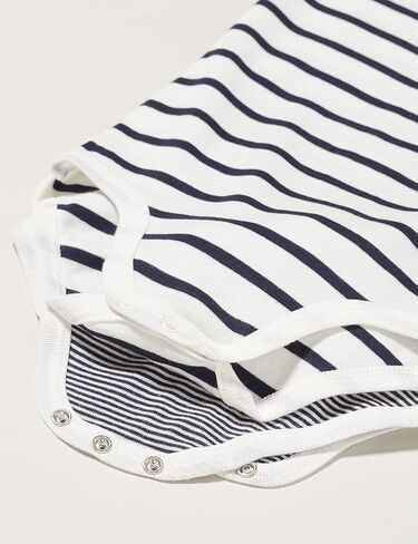 Petit Bateau Babies 'Babies chloved Cotton Bodysitits-3 عبوات A01TB أحجام 3-36 أشهر in Saudi Arabia