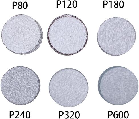 61pcs Sanding Disc 80-600 Mixed Grit Sander Discs 2 Inch 50mm Sandpaper Polishing Pad Backing Plate for Drill, Grinder & Rotary Tools in Kuwait