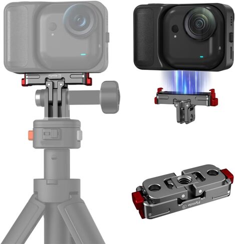 حبل سريع الإصدار لـ Insta360 Go Ultra Aluminium Camera Camera Adapter مع منفذ ملولب 1/4 بوص in Saudi Arabia