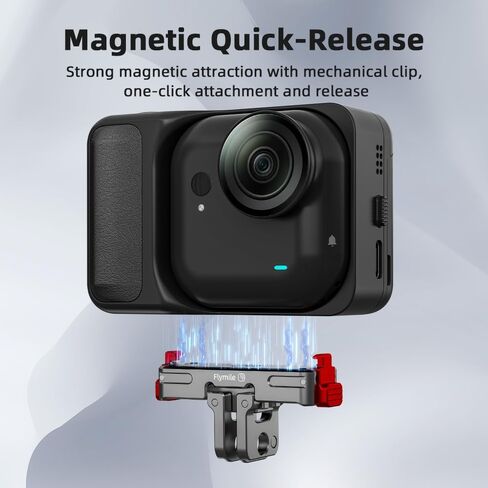 حبل سريع الإصدار لـ Insta360 Go Ultra Aluminium Camera Camera Adapter مع منفذ ملولب 1/4 بوص in Saudi Arabia