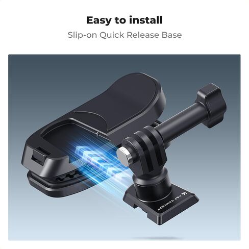 K & F Concept Concept Magnetic Backpack Clip Mount for DJI Osmo Action 5 Pro ، 180 ° دوار ، حامل الكاميرا السريع لإصدار Go Pro Hero 13 12 11 10 9 Black ، Osmo Actoin 3/4 ، Insta360 X5 X4 X3 ، Ace Pro 2 in Kuwait