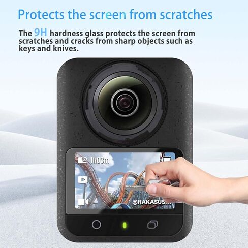 Screen Protector for DJI Osmo 360, HD Tempered Glass,9h Hardness,Scratch,Anti-Fingerprin,Tempered Glass Film Guard for DJI Osmo 360 Camera[2 Pack] in Saudi Arabia