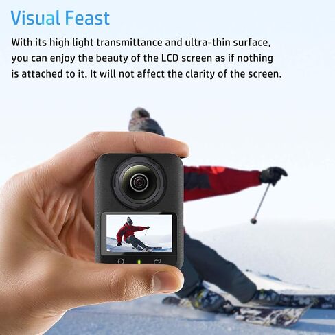 Screen Protector for DJI Osmo 360, HD Tempered Glass,9h Hardness,Scratch,Anti-Fingerprin,Tempered Glass Film Guard for DJI Osmo 360 Camera[2 Pack] in Saudi Arabia
