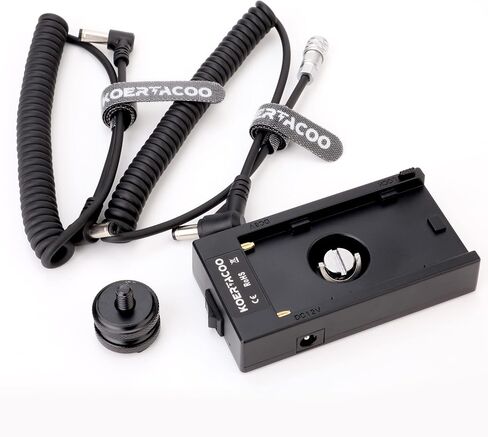 محول لوحة بطارية تزويد الطاقة + BMPCC 4K و 6K قفل DC كابل لتشغيل Blackmagic Cinema Cinema Camera 4K/6K ، متوافق مع بطارية Sony NP-F970 F960 F770 F750 F570 F550. in Kuwait