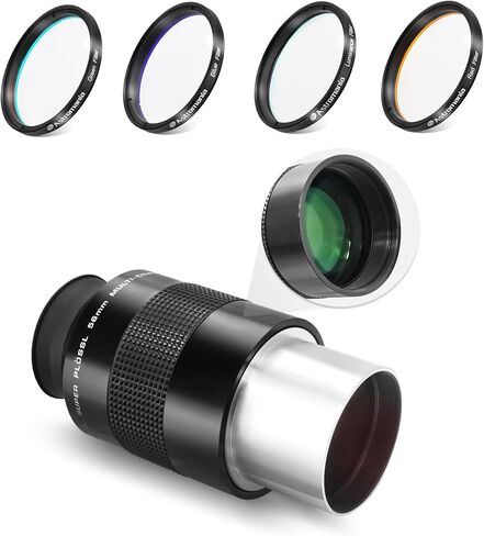 Astromania Deluxe Telescope LRGB 2 Inch Filter Set - Bundle with -2" 56mm Plossl Telescope Eyepiece in Saudi Arabia