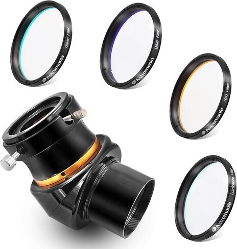 Astromania Deluxe Telescope LRGB 2 Inch Filter Set - Bundle with - 2 inch Diagonal 45-Degree in Saudi Arabia