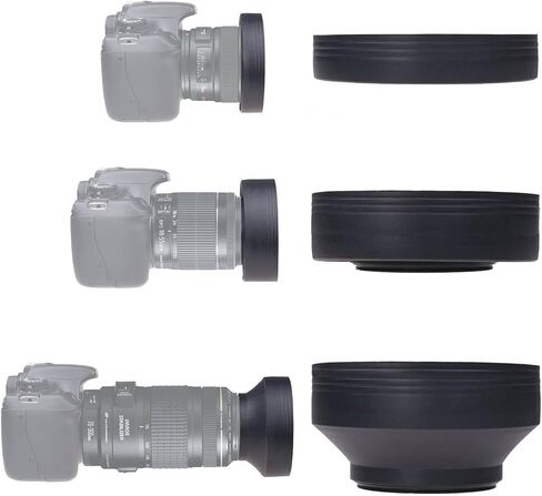 43 ملم قابلة للطي في 3 خطوات غطاء العدسة المطاطية لعدسة Fujifilm XF 35mm F/2 R WR (أسود) in Saudi Arabia