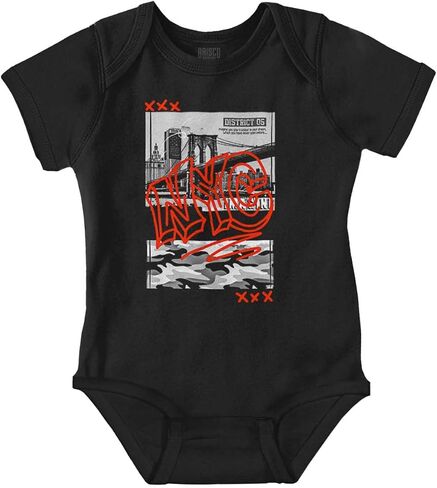 Brisco Brands NYC New York City Camouflage Graffiti Baby Romper Boys or Girls in Saudi Arabia