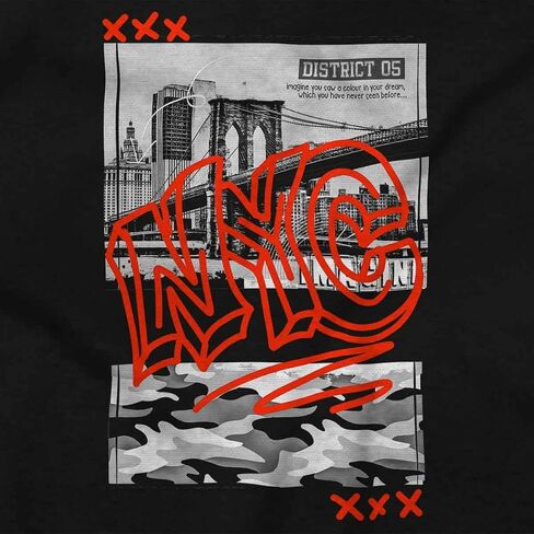 Brisco Brands NYC New York City Camouflage Graffiti Baby Romper Boys or Girls in Saudi Arabia