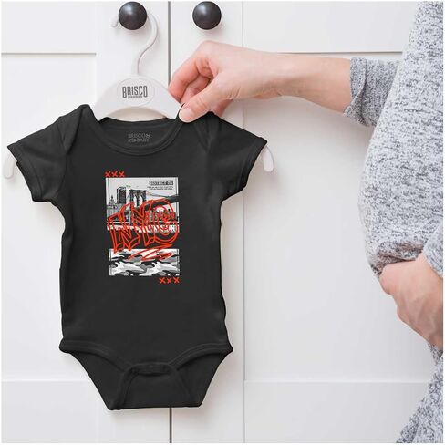 Brisco Brands NYC New York City Camouflage Graffiti Baby Romper Boys or Girls in Saudi Arabia