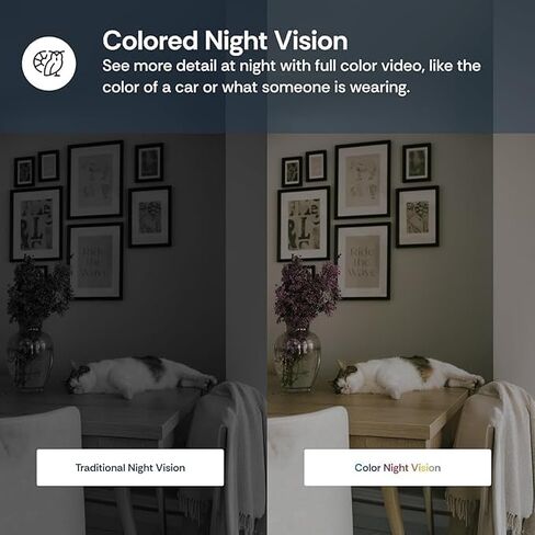 Luna 2k AI Cameras for Home Security ، Outdoor/Indoor ، Wi-Fi 6 ، التنبيهات الذكية ، الرؤية الليلية الملونة ، الأضواء/صفارات الإنذار ، الجبل المغناطيسي ، تخزين السحابة و CVR ، الصوت ثنائي الاتجاه (2 عبوة ، أبيض) in Kuwait
