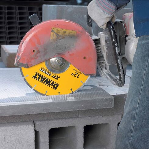 DEWALT DW4747 XP 12 بوصة القطع الجافة الماس مجزأة مجزأة مع شارب 1 بوصة للأسفلت ، الطوب ، والخرسانة in Kuwait
