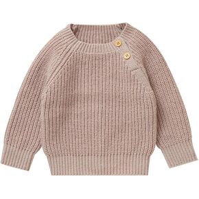 Lawkul Baby Cardigan Sweater Romper Pullover Ultra Soft Contency Slevely Lightwight Long Long for Boy Girl Infants & Childrers in Kuwait