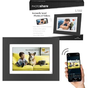 ببساطة Smart Home 8 "Wifi Digital Photo Frame | أرسل صورة أو فيديو من الهاتف إلى إطار الصورة الرقمية مع تطبيق PhotoShare Frame مجانًا in Kuwait