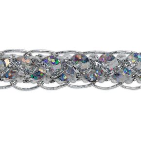 Trims By The Yard Thea Sequin Braid Cord Trim، 1/2 بوصة ترتر متعدد الاستخدامات للحرف اليدوية، زخرفة ترتر متينة للأزياء أو ديكورات الحفلات، قطع 10 ياردات، أرجواني in Kuwait