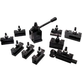 11pcs Axa Wedge type Quick Change Tool Post 250-111 Set Set Thore Holder Plus 1 Extra 250-101 ، 2 Extra 250-101xl و 1 Extra 250-102xl for Oper in Kuwait