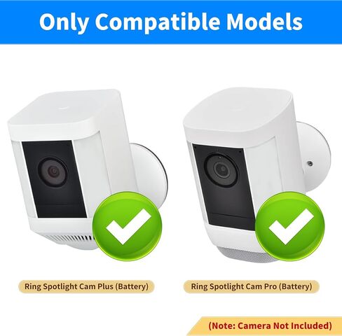 Ring Camera Mount Compatible with Ring Spotlight Cam Plus/Pro (Battery), Adjustable Ring Spotlight Camera Mounting Bracket, Easy Installation(2 Pack) in Kuwait