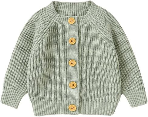 Lawkul Baby Cardigan Sweater Romper Pullover Ultra Soft Contency Slevely Lightwight Long Long for Boy Girl Infants & Childrers in Kuwait