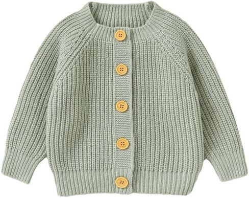 Lawkul Baby Cardigan Sweater Romper Pullover Ultra Soft Contency Slevely Lightwight Long Long for Boy Girl Infants & Childrers in Kuwait