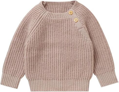 Lawkul Baby Cardigan Sweater Romper Pullover Ultra Soft Contency Slevely Lightwight Long Long for Boy Girl Infants & Childrers in Kuwait