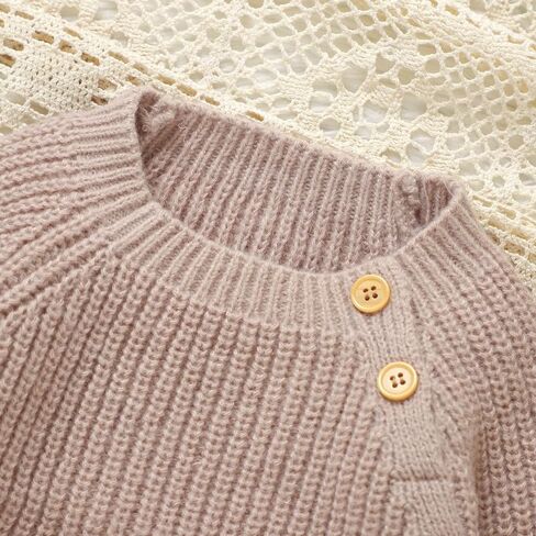 Lawkul Baby Cardigan Sweater Romper Pullover Ultra Soft Contency Slevely Lightwight Long Long for Boy Girl Infants & Childrers in Kuwait