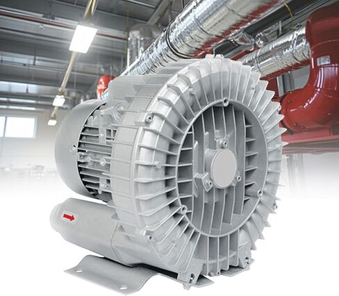 Blower Fortex Ring Industrial 220V/380V - مضخة منفاخ وتفريغ قوية لتجديد الفراغ للبركة الأسماك ، المصنع والتهوية في الطابق السفلي وإزالة الغبار (370W) in Saudi Arabia